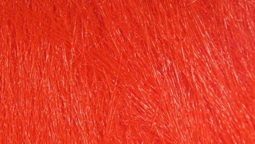 Hareline Fly Tying Extra Select Craft Fur – Premium Synthetic Fur for Streamers & Saltwater Flies - color: Firery Hot Red