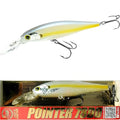 LUCKY CRAFT Pointer 78DD Freshwater Fishing Lure and Gear for Bass & Trout, 3 inch Deep Diving Suspending Jerkbait Fishing Line, Pressure-Ready Fish Bait, Premium Gear for Tackle Box, - color: 380 Silver Cheek Chartreuse Shad
