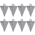 Pyramid Sinkers Fishing Weights Saltwater Pyramid Weights for Surf Fishing Gear Tackle 1oz 2oz 3oz 4oz 5oz 6oz 8oz - style: 2 Ounce, 8 Pack