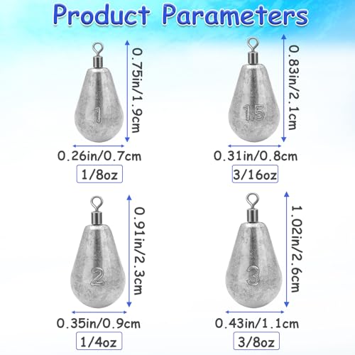 Long Casting Swivel Bell Sinkers Fishing Weights Drop Shot Weights with Swivels Fishing Lead Sinker 1/2oz 3/4oz 1oz 2oz 3oz - size: 1/4oz-10pcs