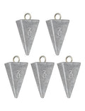 BLUEWING Pyramid Sinkers Lead Fishing Weights 1oz,2oz,3oz,5oz,8oz,10oz,12oz,16oz,32oz for Saltwater - style: #03 3oz, 5 Pack