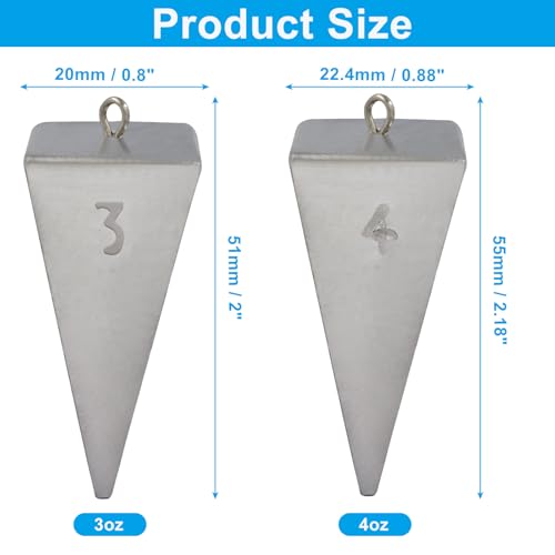 Fishing Weights - size: 3oz+4oz