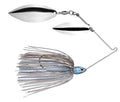 Strike King Tour Grade Spinnerbait Fishing Lure, Weight Forward Design, 3D Eyes, Hand-Tied Skirt - color: 45 - Blue Glimmer with Black Flake, size: 3/8 oz