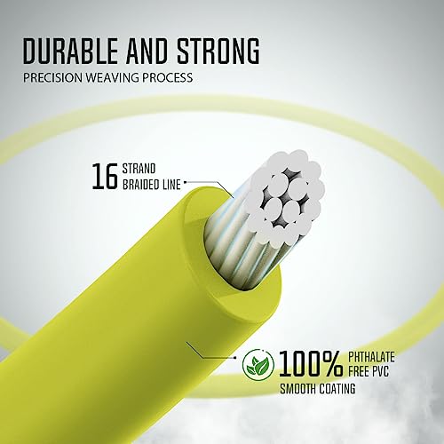 Piscifun Sword Fly Fishing Line with Welded Loop, Weight Forward Floating Fly Line, Available in WF1, WF2, WF3, WF4, WF5, WF6, WF7, WF8, WF9, and WF10 Weights, in Lengths of 90 and 100 Feet - color: Fluorescent Yellow, size: WF-4F 90FT