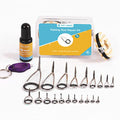 OJYDOIIIY Fishing Rod Eyelet Repair Kit Complete, Emergency Quick-Fix Fishing Pole Eyes Replacement Kit with Stainless Steel Guides for Spinning/Casting Rod - color: Spinning