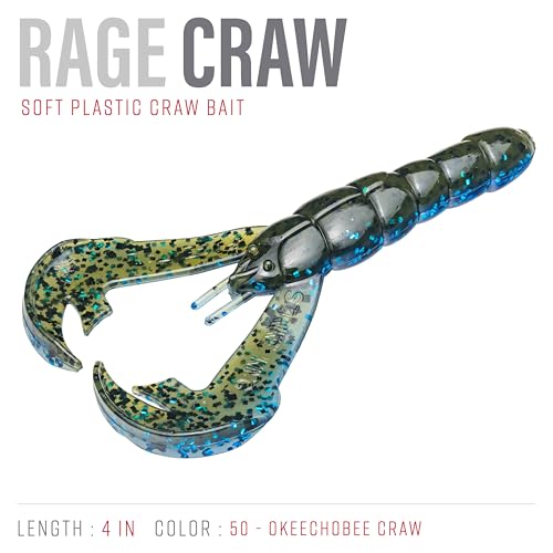 Strike King Rage Tail Craw - color: Okeechobee Craw, size: 0.145 inch