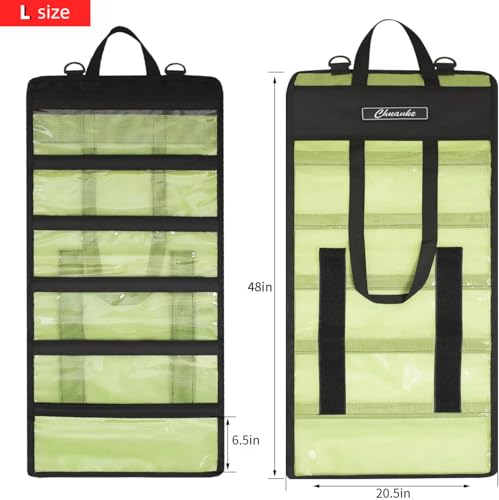 Lure Bag 6 Pocket PVC Protective Cover Durable Fishing Bag Trolling Lure Tackle Box - size: Large