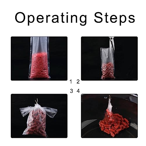 100 Pcs Water Soluble Baits PVA Bags for Solid Bait (7 * 15CM)