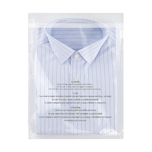 iMailer - 500 Count - 10" x 13" Clear Poly Bags with Suffocation Warning Bags for Prints, Photos, Documents, Clothing, T-Shirt - Resealable Adhesive - size: 10" x 13", style: Resealable Glue