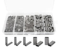 AGOOL Mini Copper Double Barrel Crimp Sleeves Kit - 300pcs/box High Strength Brass Copper Crimping Loop Sleeve Fishing Line Tube Connector Kit, Size 0.8-2.6mm - style: 300pcs(0.8-2.2mm)
