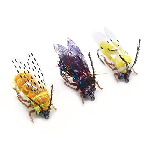 YZD Realistic Fly Fishing Dry Wet Nymph Trout Flies Topwater Lures for Freshwater Saltwater High Simulation Hand Tie Lure Kits - color: 21-A-07