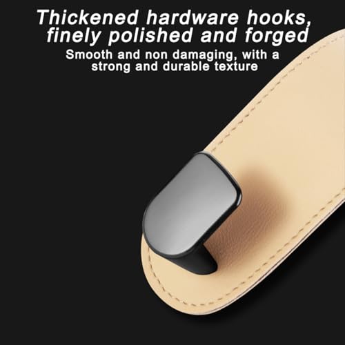 Mandark Car Co-Pilot Glovebox Hooks, Anti-Scratch Auto Co-Pilot Glove Box Hanger, Vehicle Interior Storage Organizer Accessories for Handbags Purses Coats, Universal for RV, SUV, Truck (Beige-2) - color: Beige-2