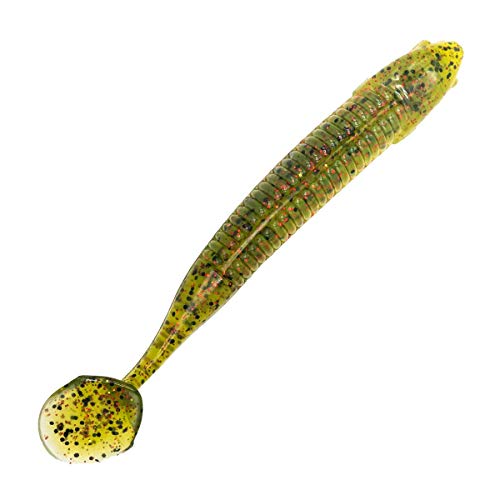 Charlie's Worms Artificial Fishing Bait, Super Big Dipper, Freshwater Saltwater Bass Fishing Lures Scented Soft Baits 5pk - color: Houdini