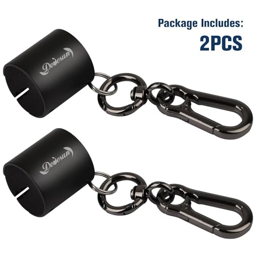 Dovesun Creek Rod Clips Wearable Fishing Rod Holder Clip Fly Fishing Pole Accessories 1PCS & 2PCS - color: Cylindrical-Black-2PCS