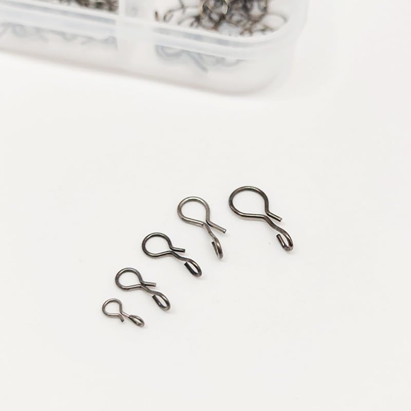 Stainless Steel Fly Fishing Snaps, 300PCS | Quick Lure Snaps, Jigs Terminal, Fishing Swivels Clips, Tackle Accessory