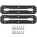 Kayak Track, Low Profile Nylon Kayak Mount Track, Kayak Rail Track for Fishing Rod Holder, Cup Holder, 6/9/12 INCH - style: 6 inch(2pack)