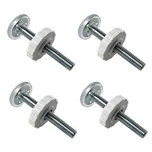 4Pcs M10 (10mm) Baby Gate Threaded Spindle Rod Replacement Parts Kit for Pressure Mounted Pet Safety Gates Stair Gates Hardware Accessories White（80mm in Length） - size: 10mm*80mm