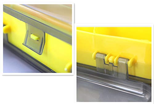 Toasis Two Sided Plastic Box Fishing Lure Storage Container Organizer Small Fishing Tackle Box - color: Mixed B-2pcs