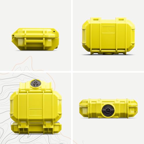 Evergreen 52 Waterproof Dry Box Protective Case - Travel Safe/Mil Spec/USA Made - for Cameras, Camping, Fishing, Hiking, Traveling, Water Sports, Knives, Survival (Yellow) - color: Yellow