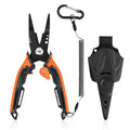 KastKing AeroVice 7.5” Fishing Pliers, 420 Stainless Steel, Uni-Body Construction, Lightweight & Corrosion-Resistant, Multi-Function Jaws, Braid Cutters, Sheath, Lanyard & Carabiner - style: 7.5'' Straight Nose