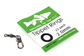 Nirvana Premium Fly Fishing Tippet Rings - 25 Rings on a Clip - Made in Japan - style: 2.5mm