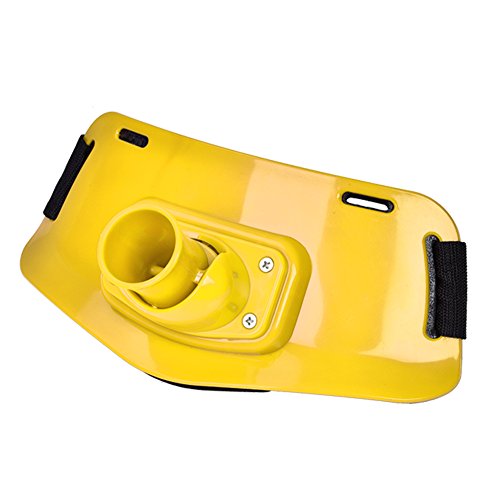 90?? Adjustable Fishing Waist Belts Rod Pole Holder Fighting Fish Tackle - color: Yellow