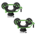 1005 Kayak Paddle Holder for Track Mount (2-Pack) Silent Rubber Roller Rail Clip Anti-Slip & Custom Fit Accessories for Fishing Rods & Nets - color: Green