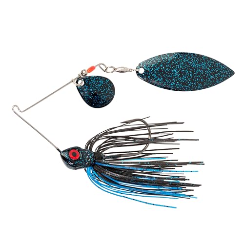 Strike King Red Eyed Special Fishing Lure, Spinnerbait - color: Black & Blue, size: 3/8oz
