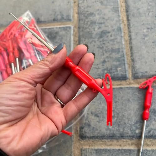 6 Pack Fish Hook Remover Tool 3in1 Fishing Hook Quick Removal Device Knot Tyer Fishing Knot Tying Tool Tying Fishing Line to Hooks Portable Fast Fishing Tie Hook