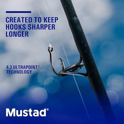 Mustad Demon Perfect Inline Circle Hook 39954NP - 1X Fine Fishing Hooks, Up Eye, Ideal for Saltwater and Freshwater Species, Original Patented Circle Hook Design, Inline Hooks - size: Size 8/0, style: Pack of 6