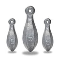 BLUEWING Bank Sinker 1LB/2LB/3LB/5LB/6LB Box Fishing Weights Saltwater Bullet Lead 1oz,2oz,3oz,5oz,8oz,10oz,12oz,16oz,32oz - style: #12 5oz, 16 Pack