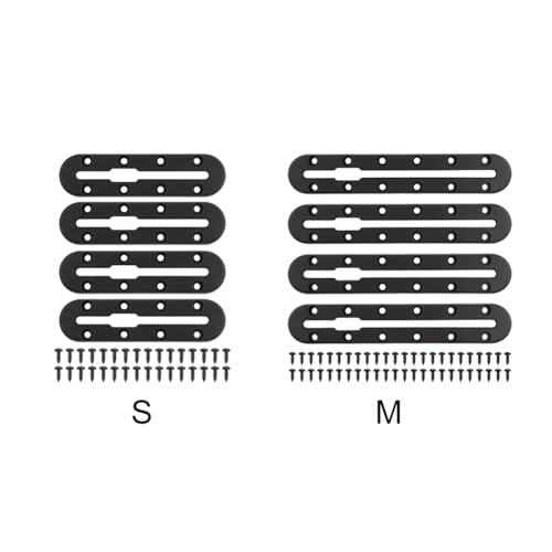 4PCS Kayak Track, Kayak Low Profile Track for Fishing Rod Holder, Kayaks Tracks Accessories, Kayaks Mount Tracsk, for Fishing Rod, Cup Holder, Paddle Holders, Anchor Cleats (S) - size: Small