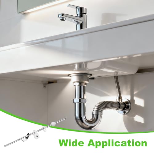 uxcell Lavatory Sink Drain Repair Kit, 304 Stainless Steel Center Ball Rods for Replacement Bathroom Sink Pivot Rod, 20cm Rod/13.5mm Ball - size: 13.5mm