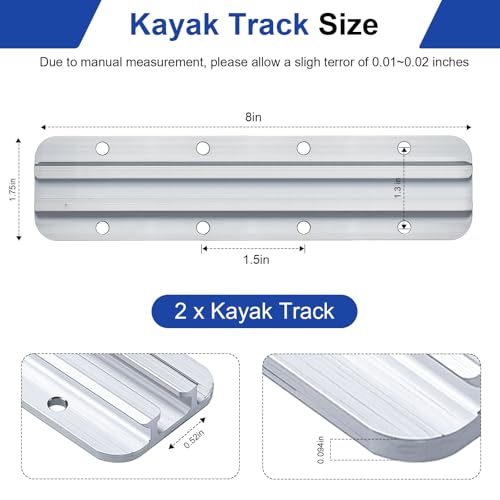 Kayak Track Kayak Rail Accessories Mount - size: 8 In