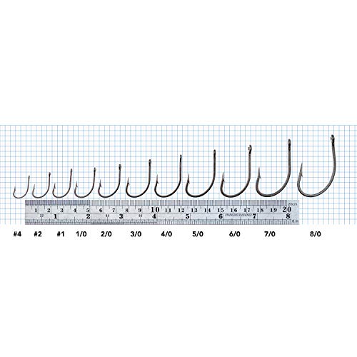 Rite Angler O'Shaughnessy Short Shank Hook (25 Pack) #4, #2, #1, 1/0, 2/0, 3/0, 4/0, 5/0, 6/0, 7/0 Inshore Offshore Trolling Saltwater Fishing - color: Red, size: 1/0