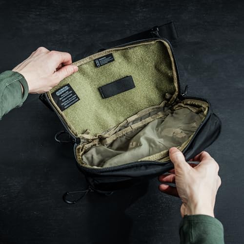 Eberlestock Bando Bag - Tactical Men's Fanny Pack w/Adjustable Waist Belt, Zippered Pockets, Compact Lightweight Belt Bag - color: Cobalt Blue, size: X-Large