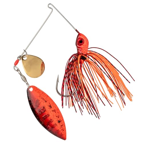 Strike King Red Eyed Special Fishing Lure, Spinnerbait - color: Fire Craw, size: 1/2oz