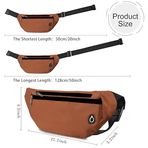 Fanny Pack for Women Men,Crossbody Fanny Pack Water Resistant Sports Waist Bag Pack, Belt Bag for Travel Hiking Running - color: 1pack-blown