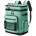 Hulongo Large Waterproof Insulated Cooler Backpack for Men & Women, Leak Proof Cooler Backpack for Camping, Beach, Fishing, Picnic, Travel, Outdoor, 30L, 48Cans - color: Light Green