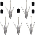 5 Pcs Sputnik Sinker Fishing Weights Lead Surfing Casting Spider Sinkers Long Tail Fishing Equipment for Catfish Saltwater Beach Sand Ocean - size: 6oz - 5pcs