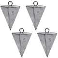 Pyramid Sinkers Fishing Weights Saltwater Pyramid Weights for Surf Fishing Gear Tackle 1oz 2oz 3oz 4oz 5oz 6oz 8oz - style: 6 Ounce, 4 Pack