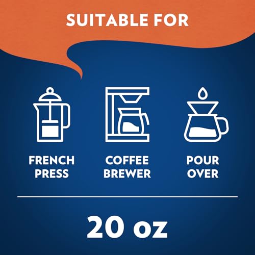 Lavazza Perfetto Ground Coffee Blend, Dark Roast, 20 Ounce, Value Pack, Caramel flavor with Dark and Velvety Texture, 100% Arabica - size: 20 Ounce (Pack of 1)