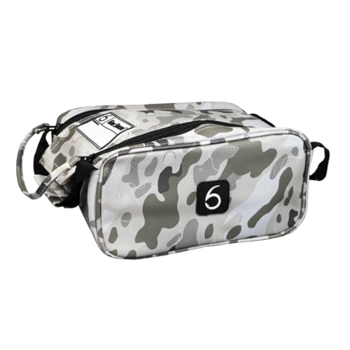 6th Sense – Bait Bag – Soft Plastic Storage Bag – Holds 15 to 20 Packs – Tackle Organizer – Clear Label Window - color: Ridgeline Camo - Green