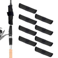 New 8Pcs Fishing Hook Covers,6 Inch Lure Wrap Bait Gloves Fish Hook Storage Protectors Pole Sleeve Guard to Keep Fishermen Fishing Safe for Fish Rod - color: Black