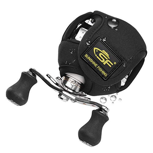 SF Low Profile Casting Baitcast Reels Cover Case Reel Pouch Glove for Fits 50 100 200 300 Series Baitcaster - color: Baitcast up to 200 Series/ 1 Pcs