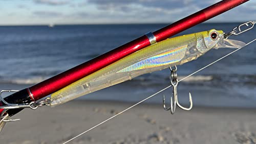 Nomad Design Shikari Fishing Lures, Premium Long-Casting, Shallow Diving, Slow Floating Jerkbait, for Inshore Freshwater Species Such as Bass, to Walleye, to Pike and Musky, 115 SUS FR 4-1/2" 1/2oz - size: 3 3/4" - 3/8 oz, style: Perch