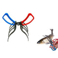 3 Fish Claw Gripper, Fishing Pliers, Fish Gripper, Metal Control Clamp Tong Tackle Tool, Multi-Functional Light Weight Accessories - color: 3 Claw*1