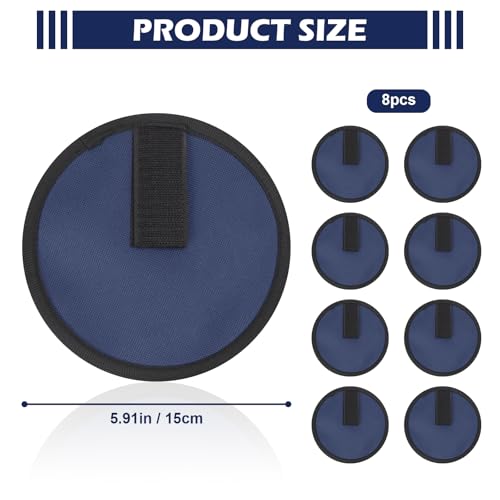 Fishing Lure Covers 8 Pack Fishing Lure Wraps Durable Fishing Hook Cover Bait Storage Protectors 6" Lure Shield Guard Protector to Keep Fishermen Safe for Rod (Blue) - color: Blue