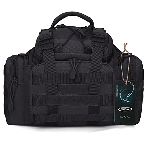 G4Free Outdoor Travel Waist Pack Hiking Fanny Pack Tactical bag Fishing Tackles Black - color: Black