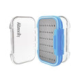 Aventik Waterproof Clear Fly Box Double Sides Floating Lightweight Fly Fishing Case Large Capacity Grip Foam Nymph Wet Dry Flies Lure Box(H18 Blue, SIZE A:4.24X3.04X1.36inch) - color: Blue, size: SIZE A:4.24X3.04X1.36inch